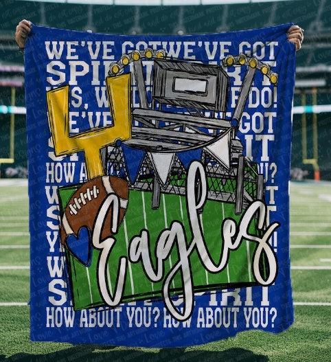 We’ve Got Spirit How About You Football Blue Blanket