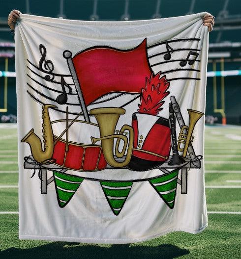 Band Spirit Custom Wording Blanket