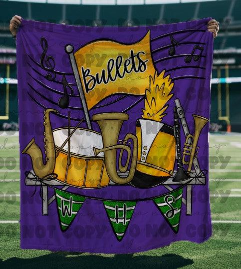 Band Spirit Custom Wording Blanket