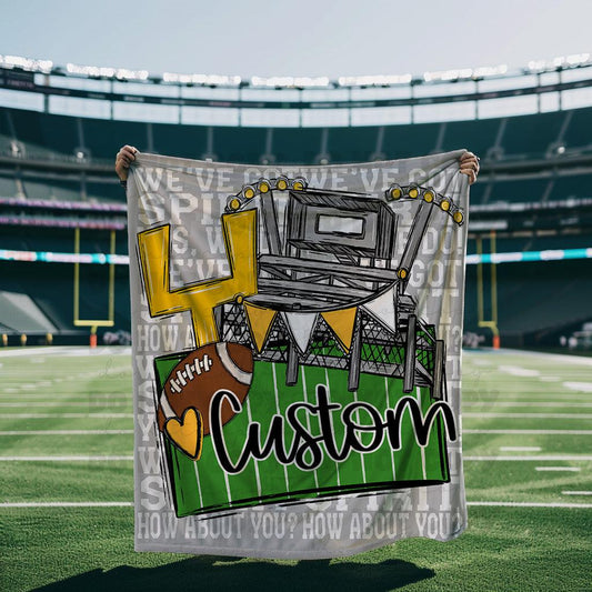 We’ve Got Spirit How About You Football White Wording Custom Blanket