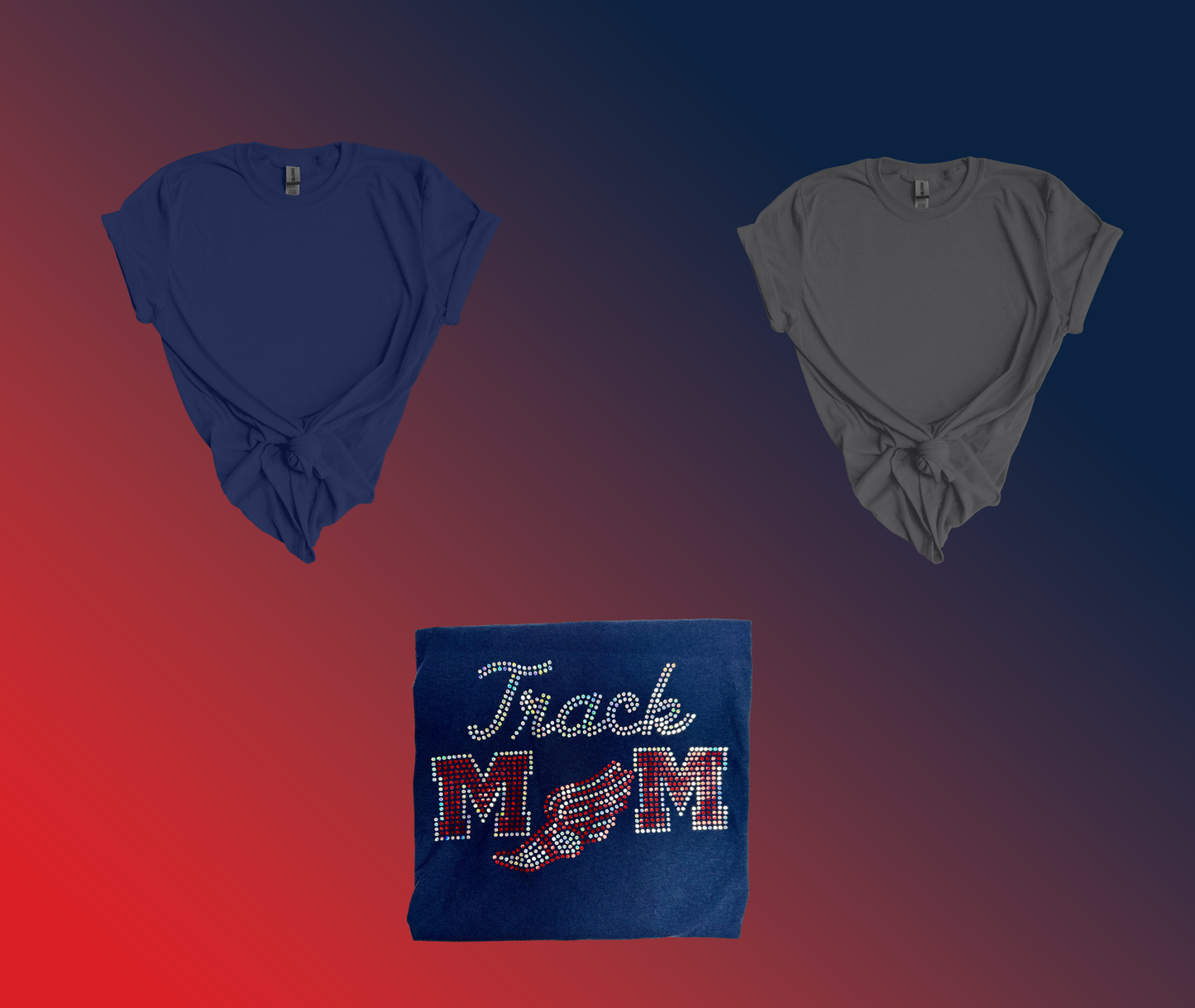 Track Mom Spangle Short Sleeve Tee