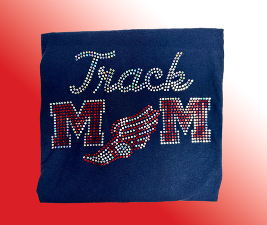 Track Mom Spangle Short Sleeve Tee