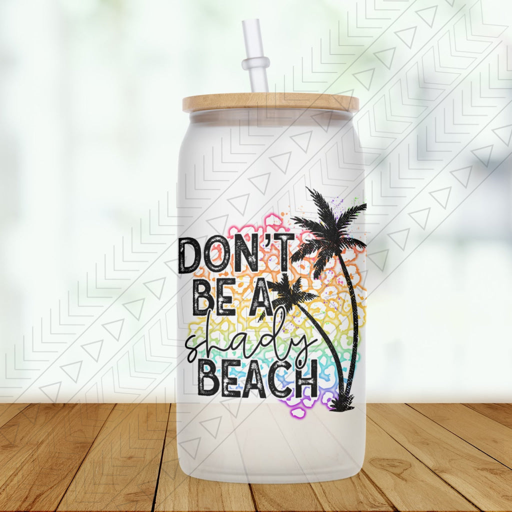 Shady Beach Glass Can